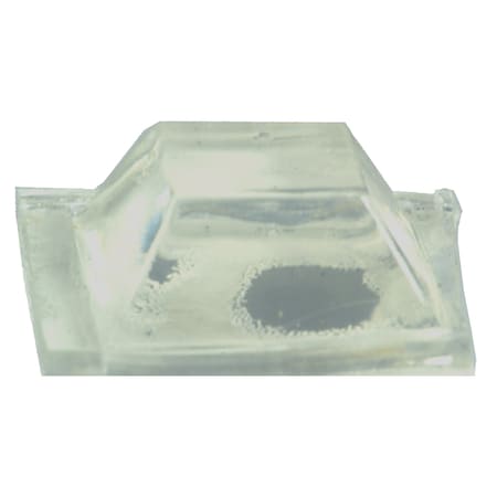 Midwest Fastener 1/2" Clear Adhesive Vinyl Square Pad 8PK 32264